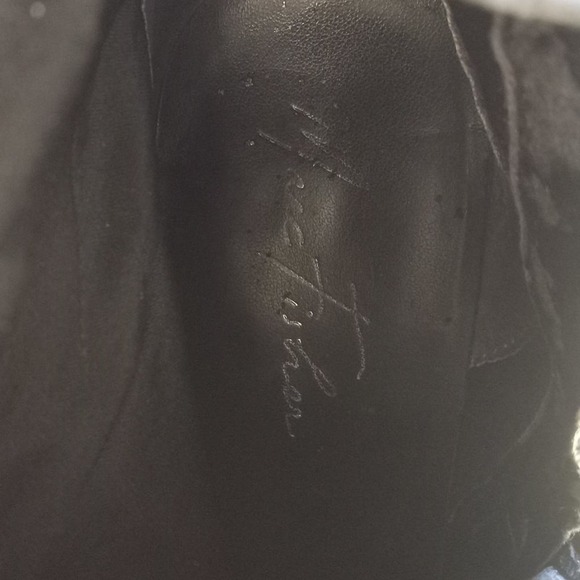 Marc Fisher Kessler Knee High Tall Black Leather Womens Boots Size 10 M Side Zip - Picture 10 of 12